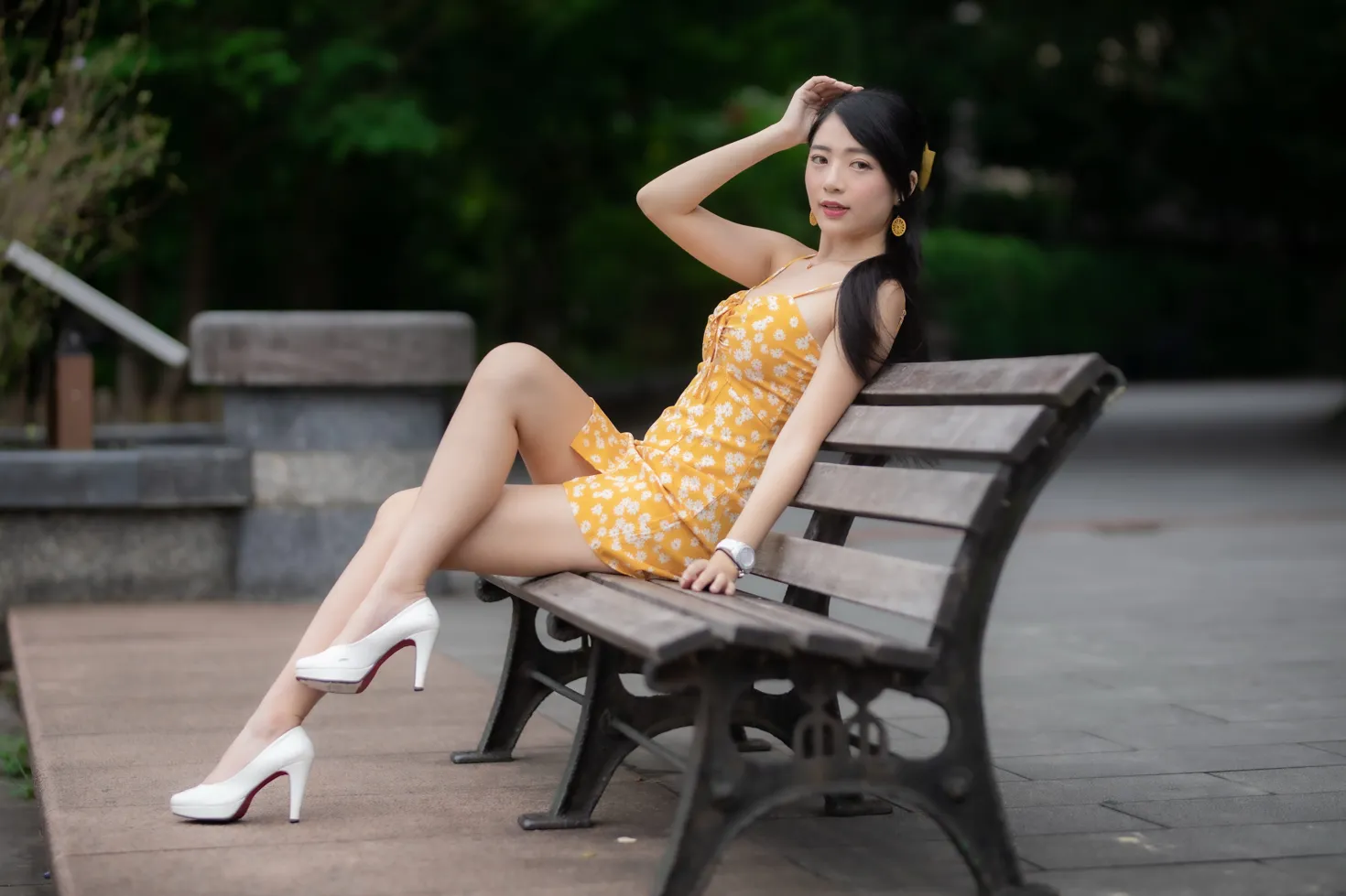 [Mzsock] NO.170 Xiangqin suspender dress with high heels and beautiful legs street photography#[48P]-8